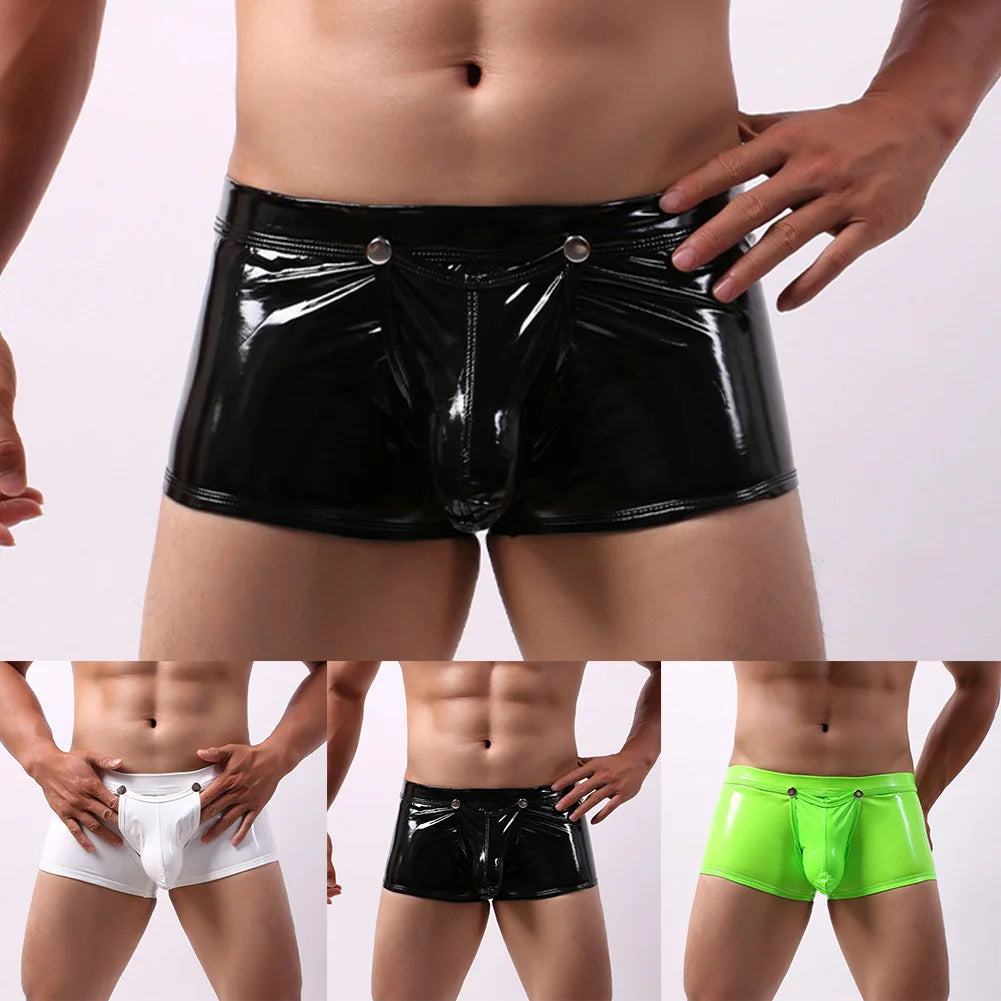 OT™ X SlutPride™: Removable Pouch Boxer Briefs│ Faux Leather Underwear