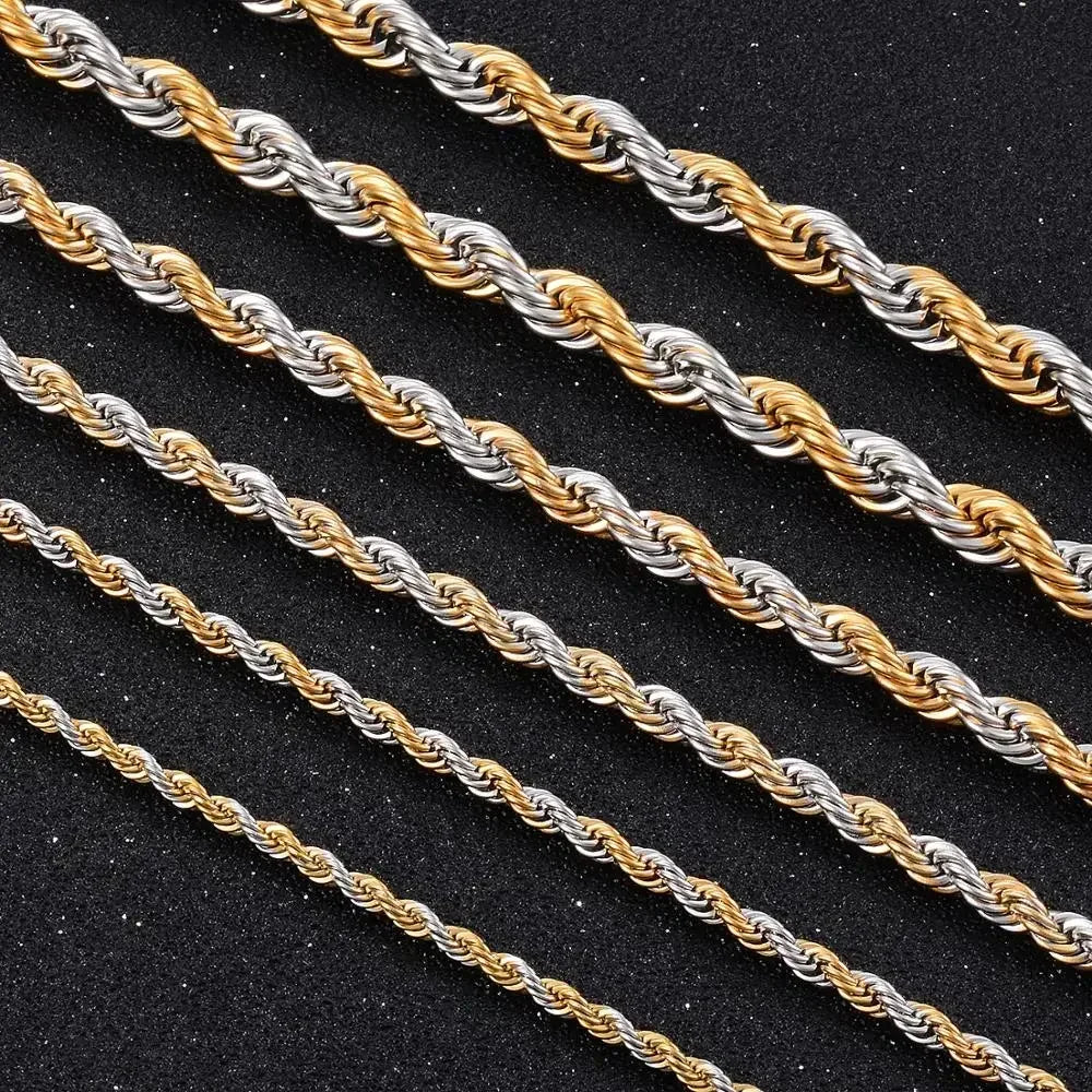 Fake Designer™: Vice Rope Chain │ Bicolor Plated Stainless Steel Chain