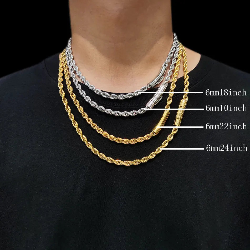 Fake Designer™: Vice Rope Chain │ Plated Stainless Steel Chain