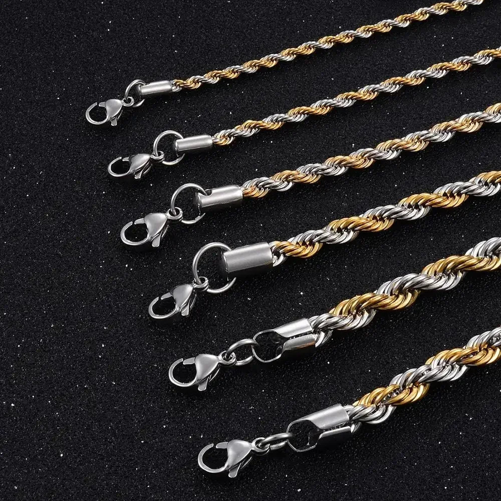Fake Designer™: Vice Rope Chain │ Bicolor Plated Stainless Steel Chain
