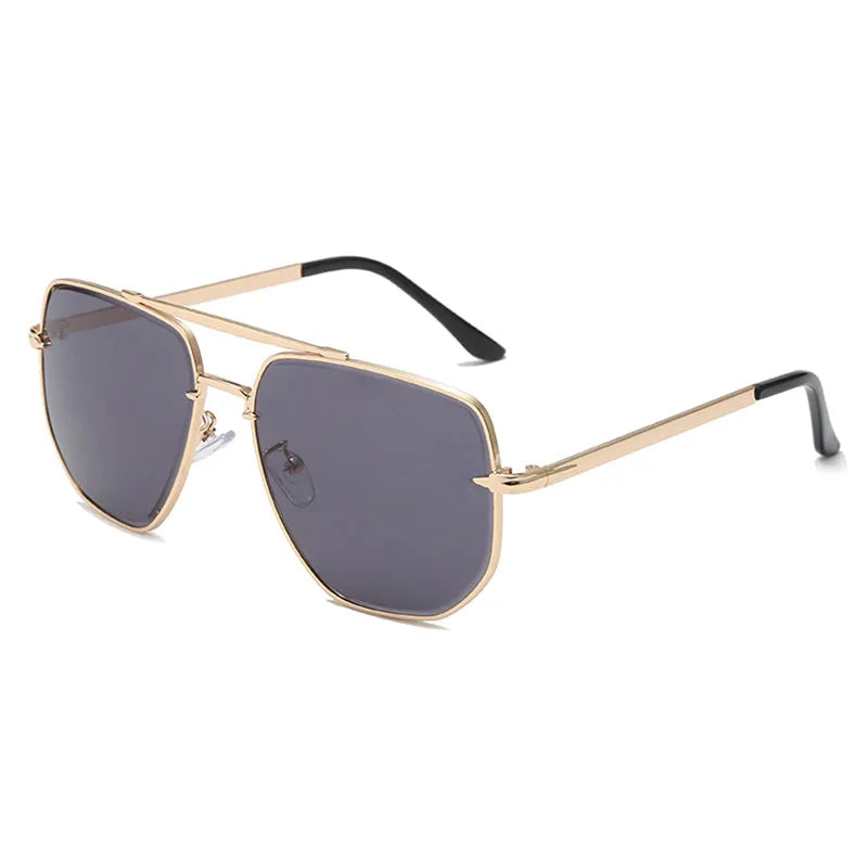 Fake Designer™: LowKey Masc (Softboy Edition) │ Beveled Glass Square Aviator Luxury Sunglasses