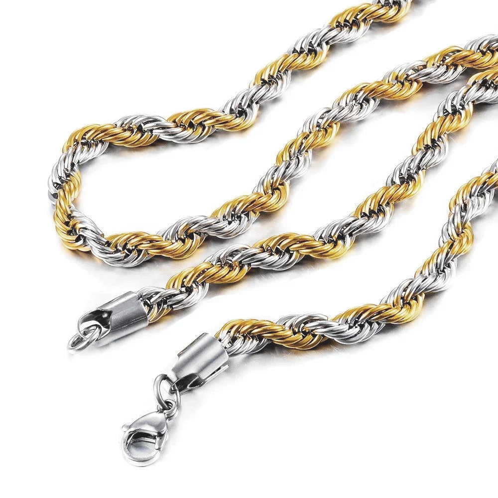 Fake Designer™: Vice Rope Chain │ Bicolor Plated Stainless Steel Chain
