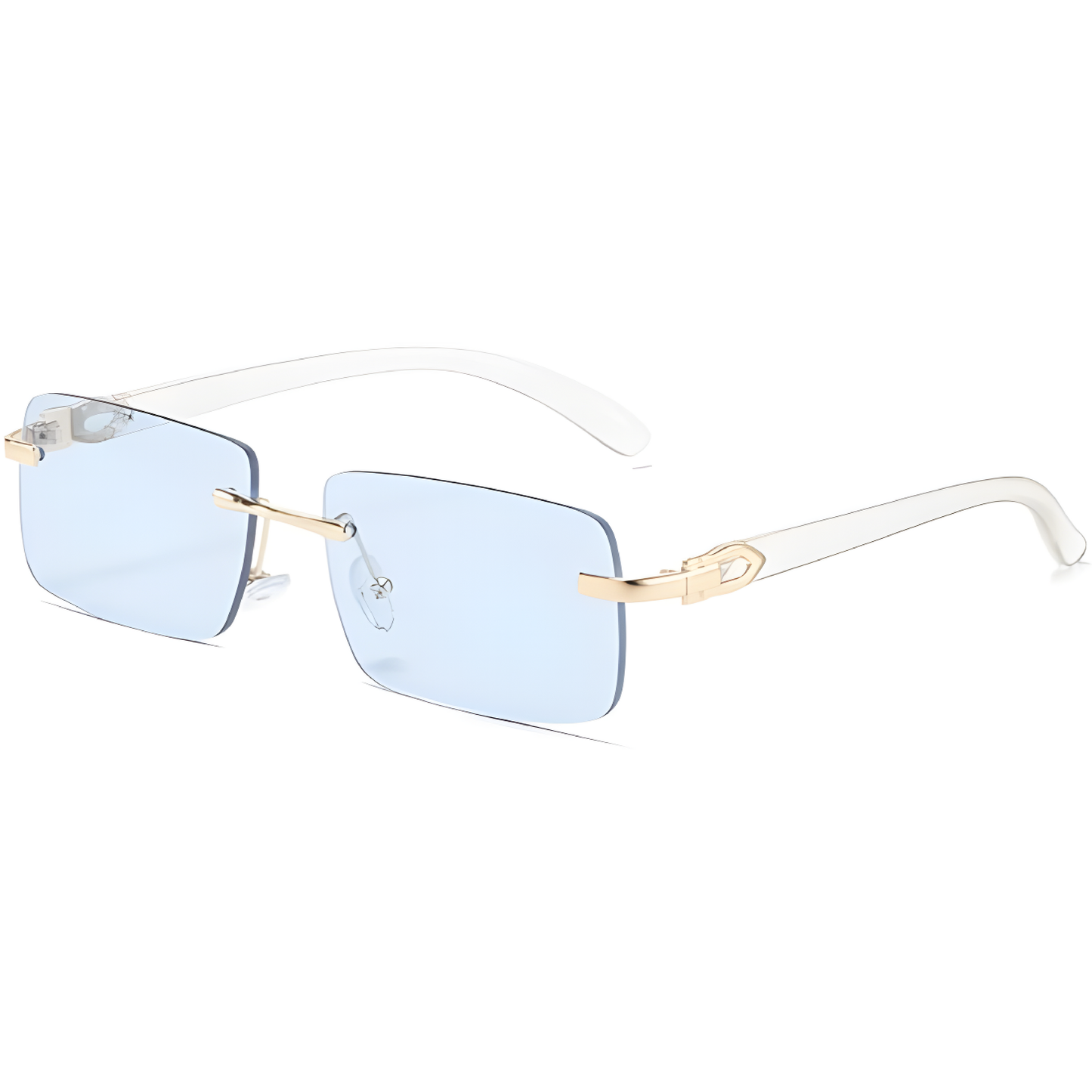 Fake Designer™: Décor pt. I │ Classic Colors Rimless Rectangular Luxury Sunglasses