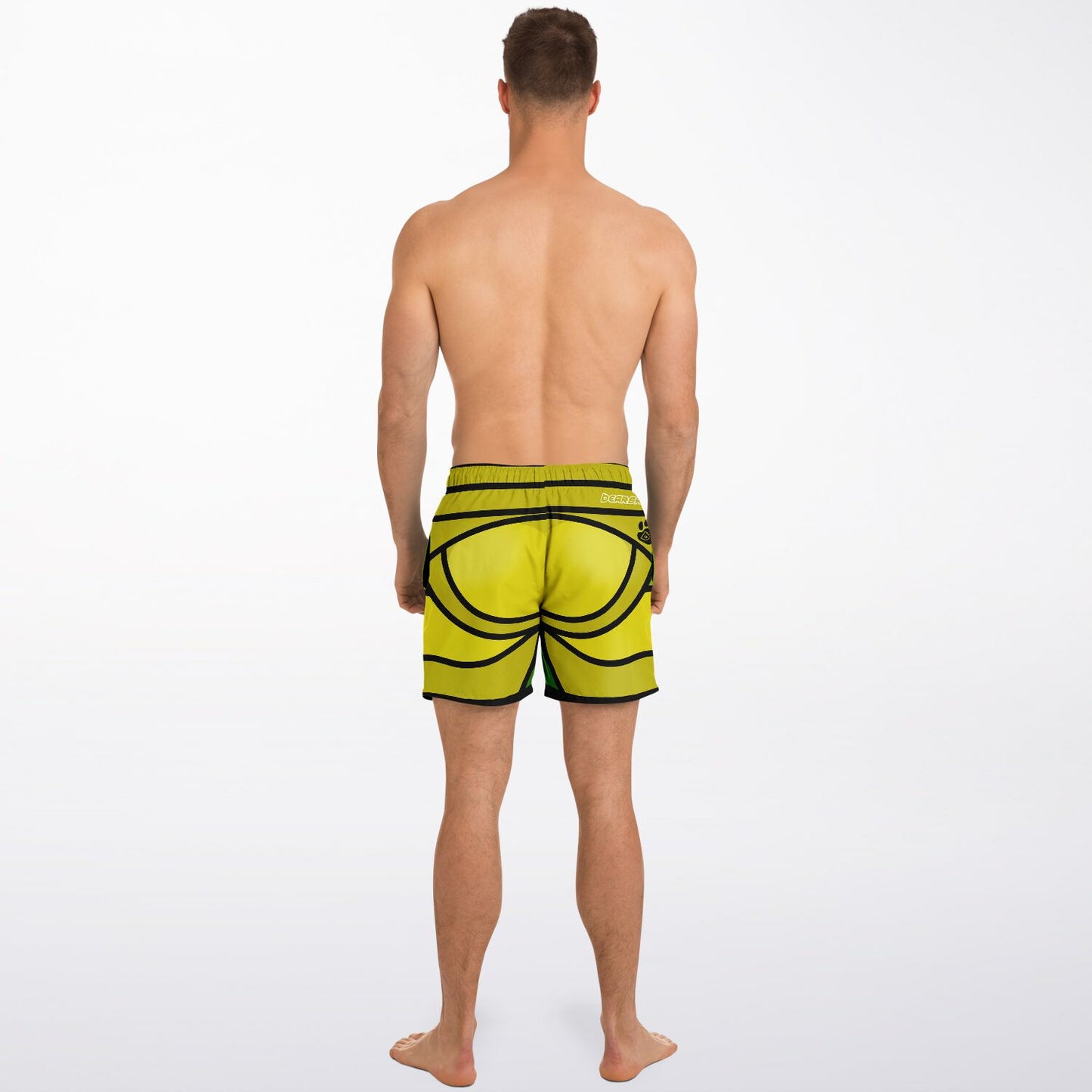 Zeus Riptide (Green) │ Trompe L'Oeil Swim Trunks