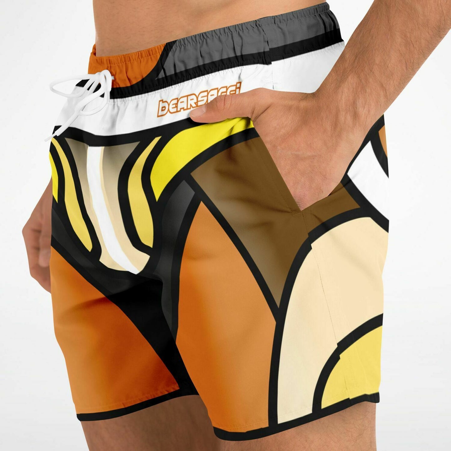 Zeus Riptide (Bear Pride Edition) │ Trompe L'Oeil Swim Trunks