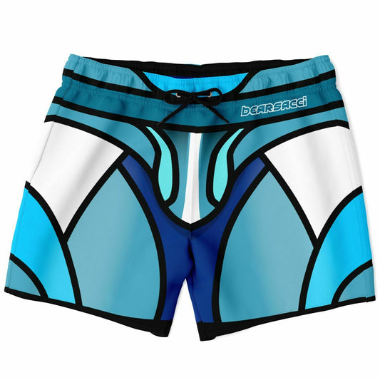 Zeus Riptide (Blue) │ Trompe L'Oeil Swim Trunks