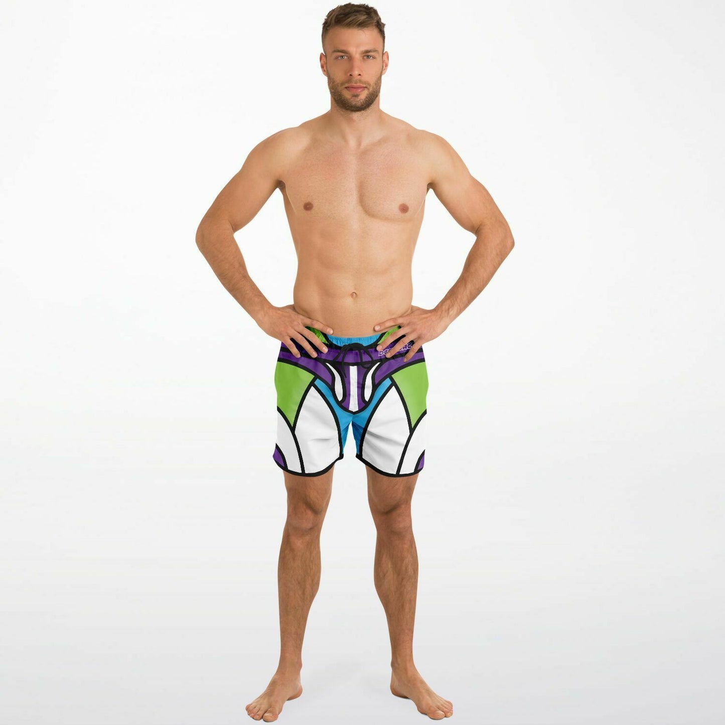 Zeus Riptide (Space Ranger Edition) │ Trompe L'Oeil Swim Trunks