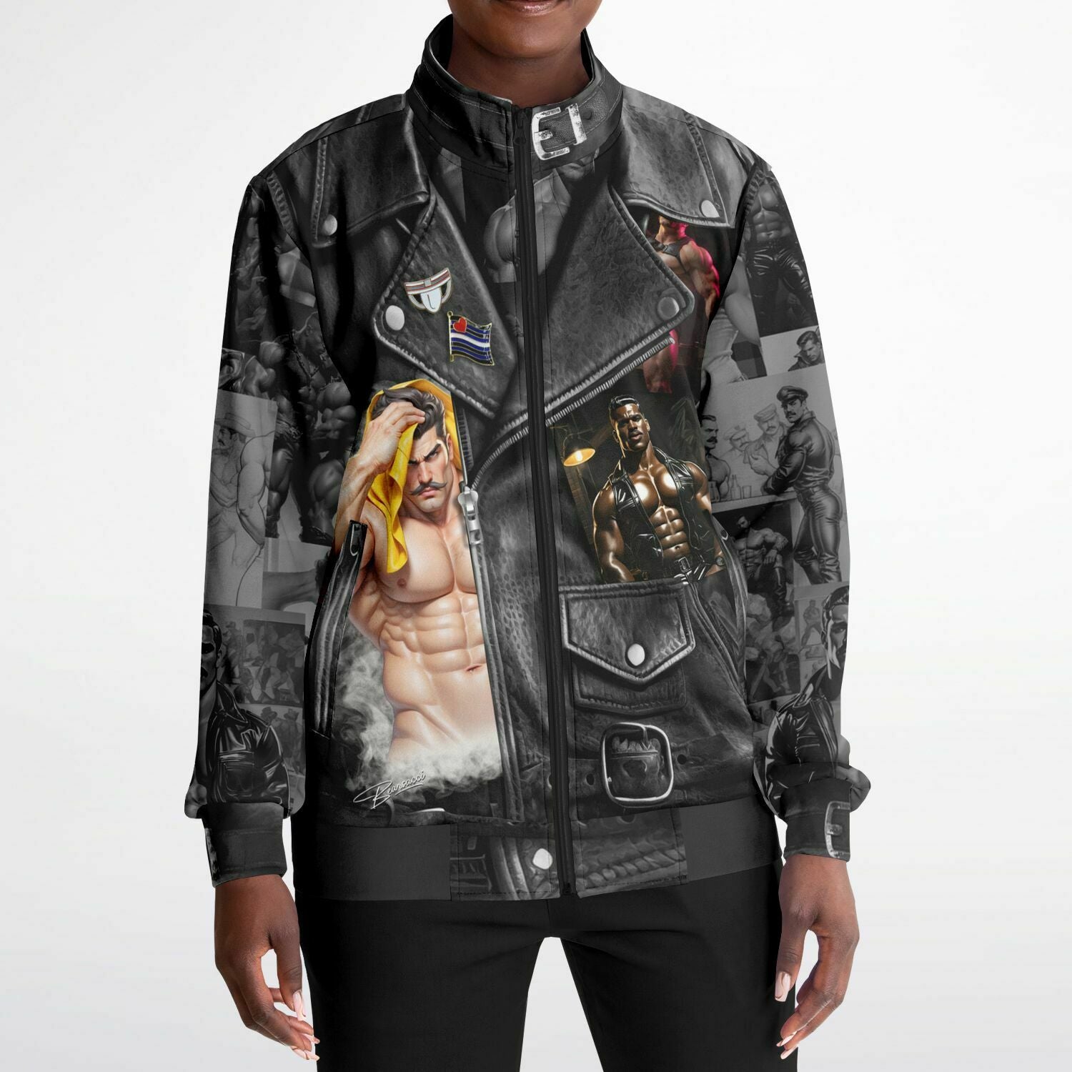 Dominion™: Tom's "Leather" Jacket │ Track Jacket AOP