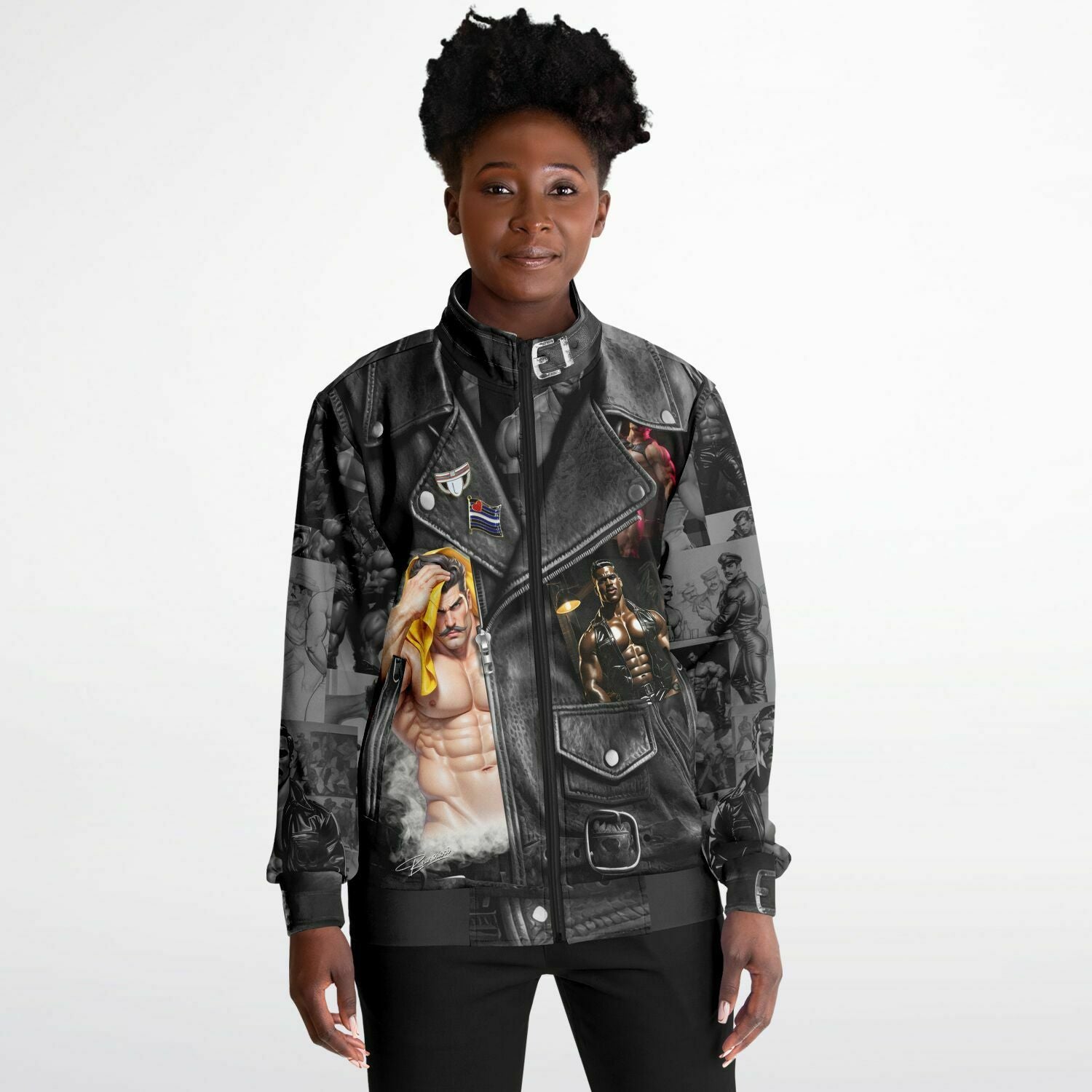 Dominion™: Tom's "Leather" Jacket │ Track Jacket AOP