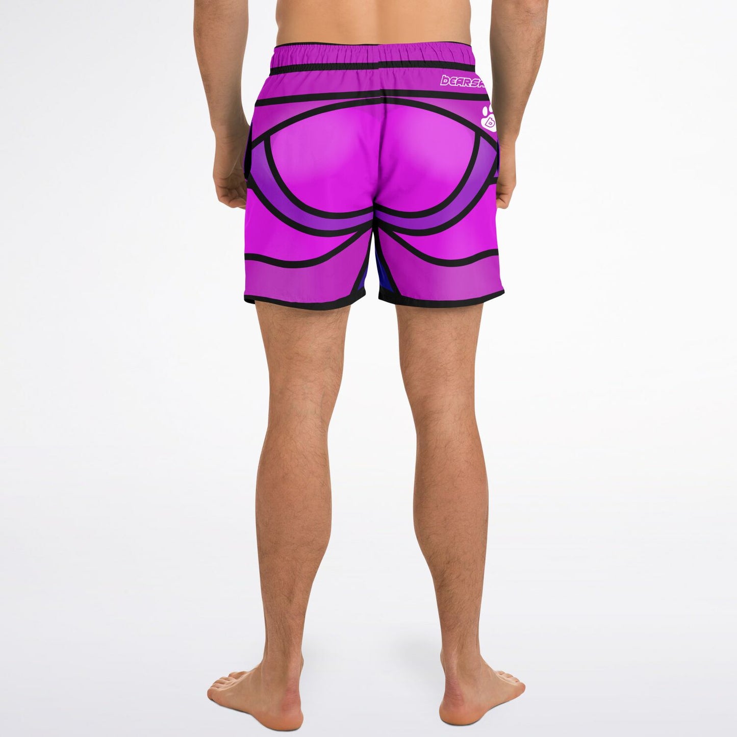 Zeus Riptide (Purple) │ Trompe L'Oeil Swim Trunks