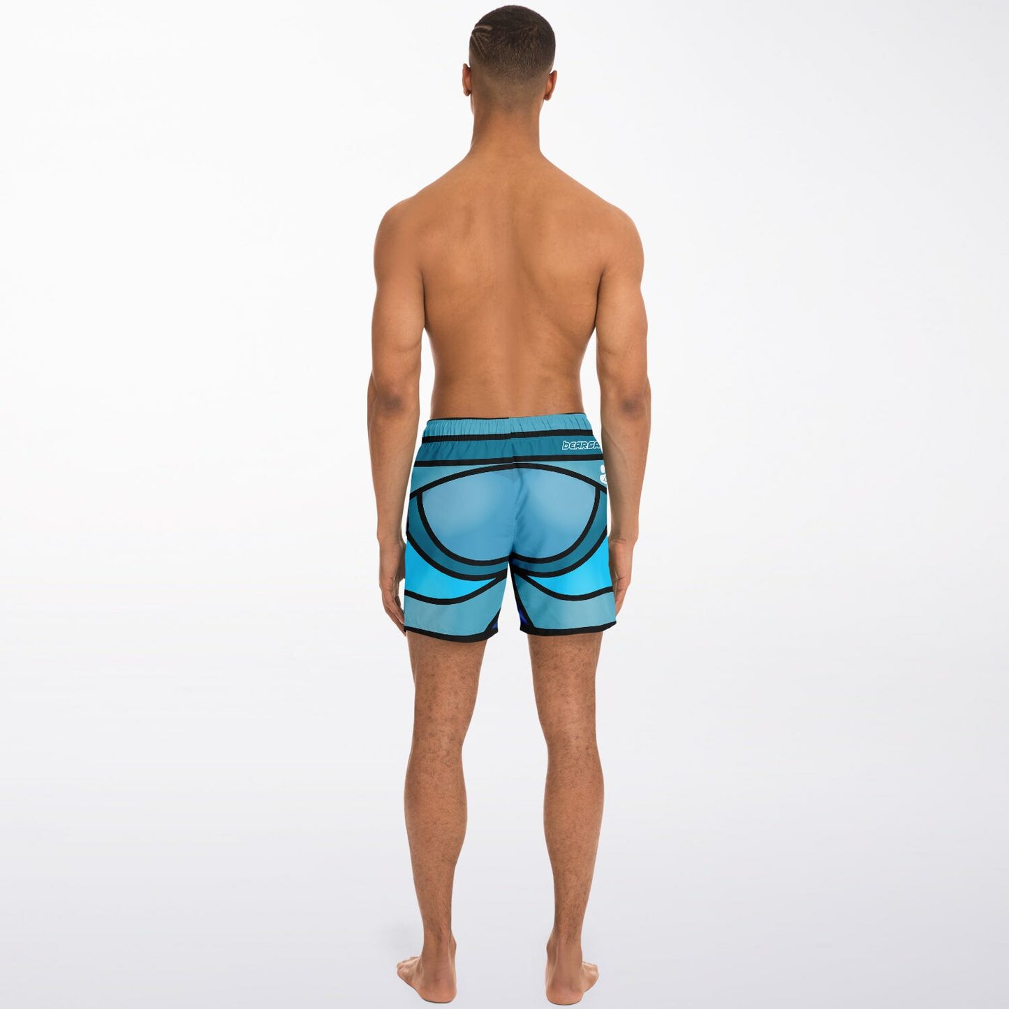 Zeus Riptide (Blue) │ Trompe L'Oeil Swim Trunks