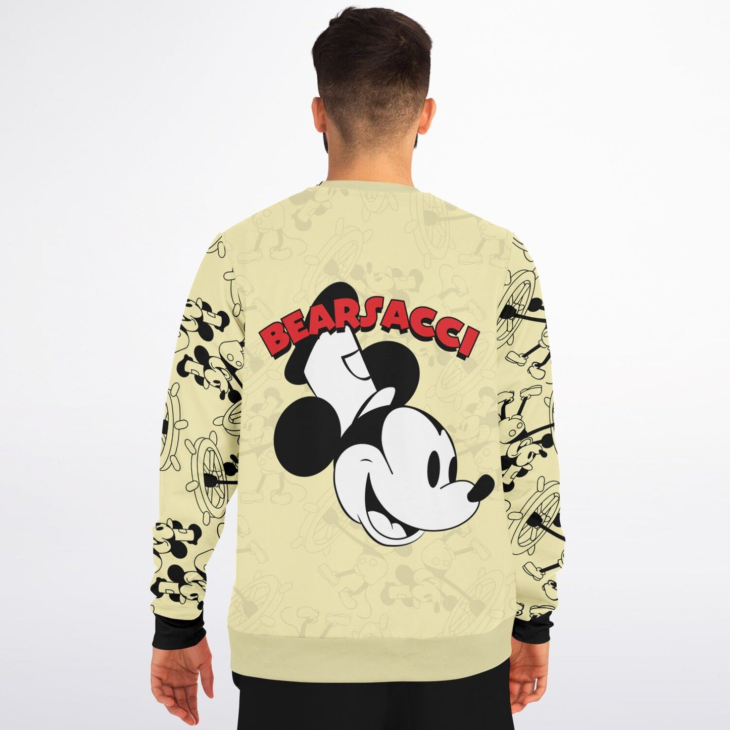 HyperPop™: Steamboat Willie │ Softsyle Athletic Sweatshirt AOP