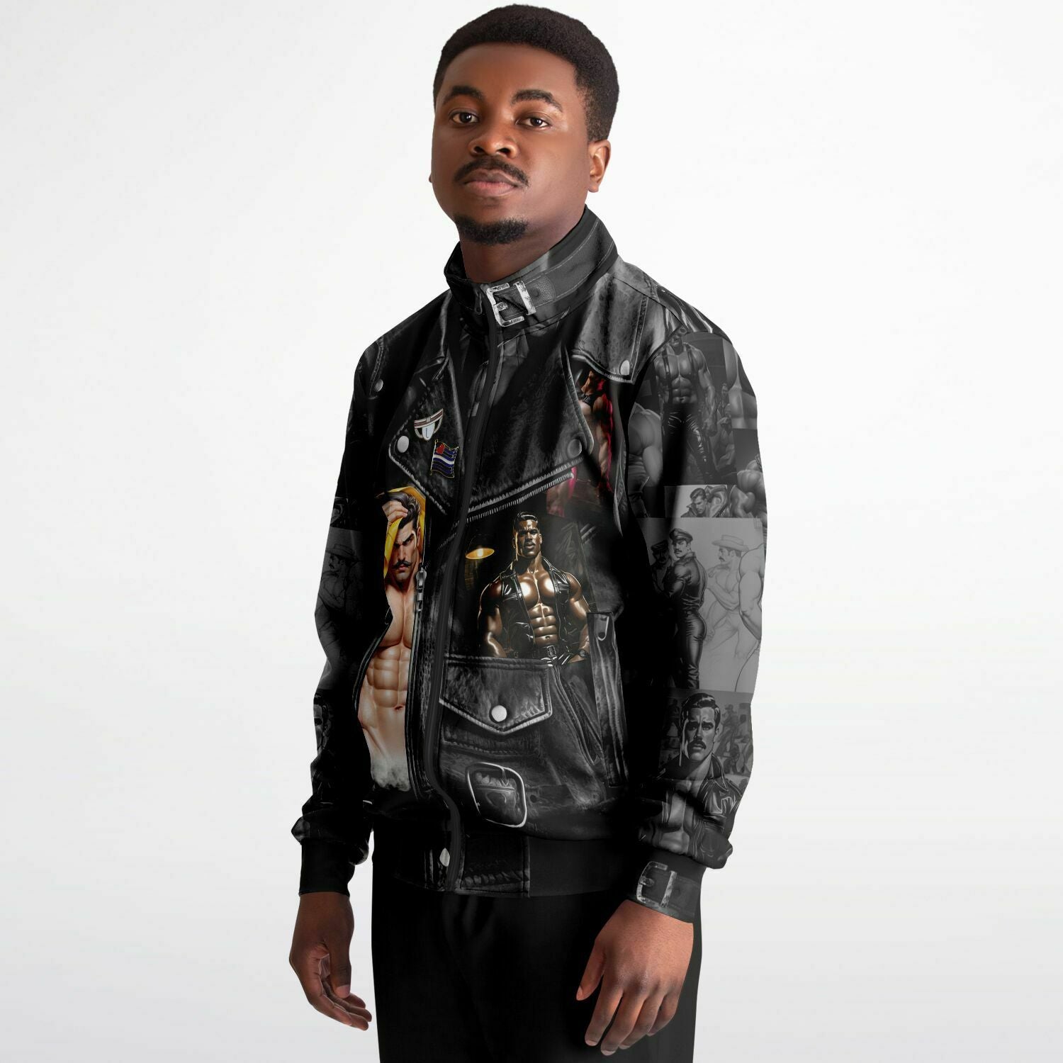 Dominion™: Tom's "Leather" Jacket │ Track Jacket AOP