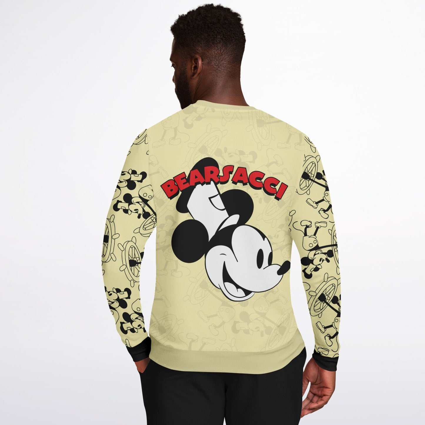 HyperPop™: Steamboat Willie │ Softsyle Athletic Sweatshirt AOP