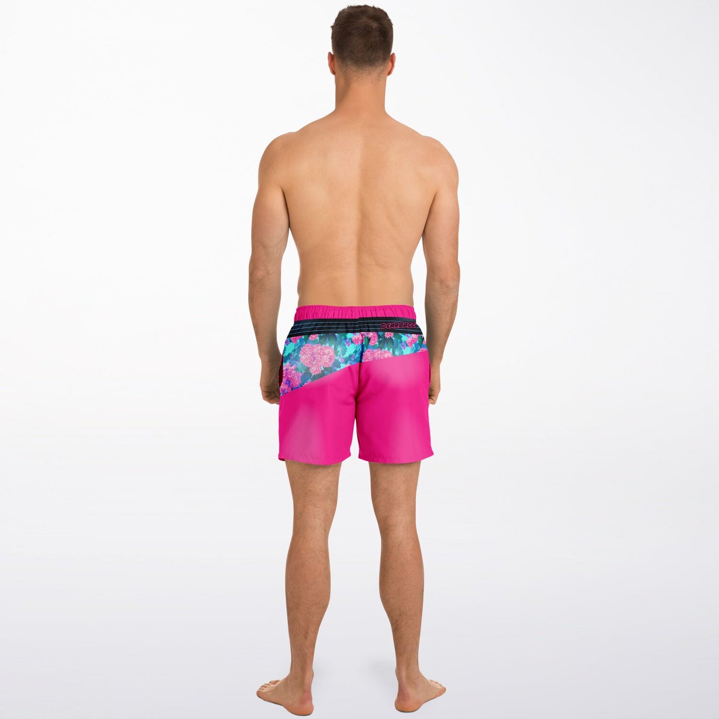 WYWH Chrysanthemum Shorts │ Trompe L'Oeil Swim Trunks