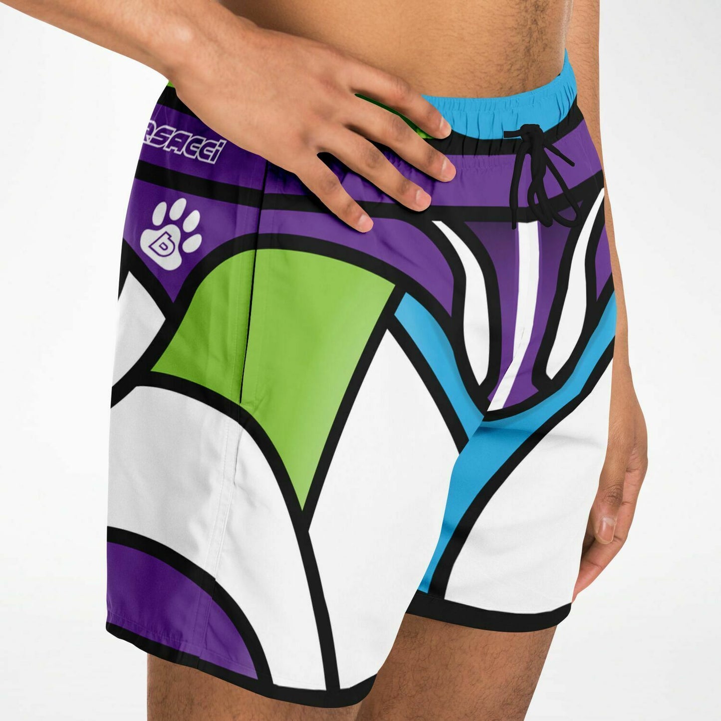 Zeus Riptide (Space Ranger Edition) │ Trompe L'Oeil Swim Trunks