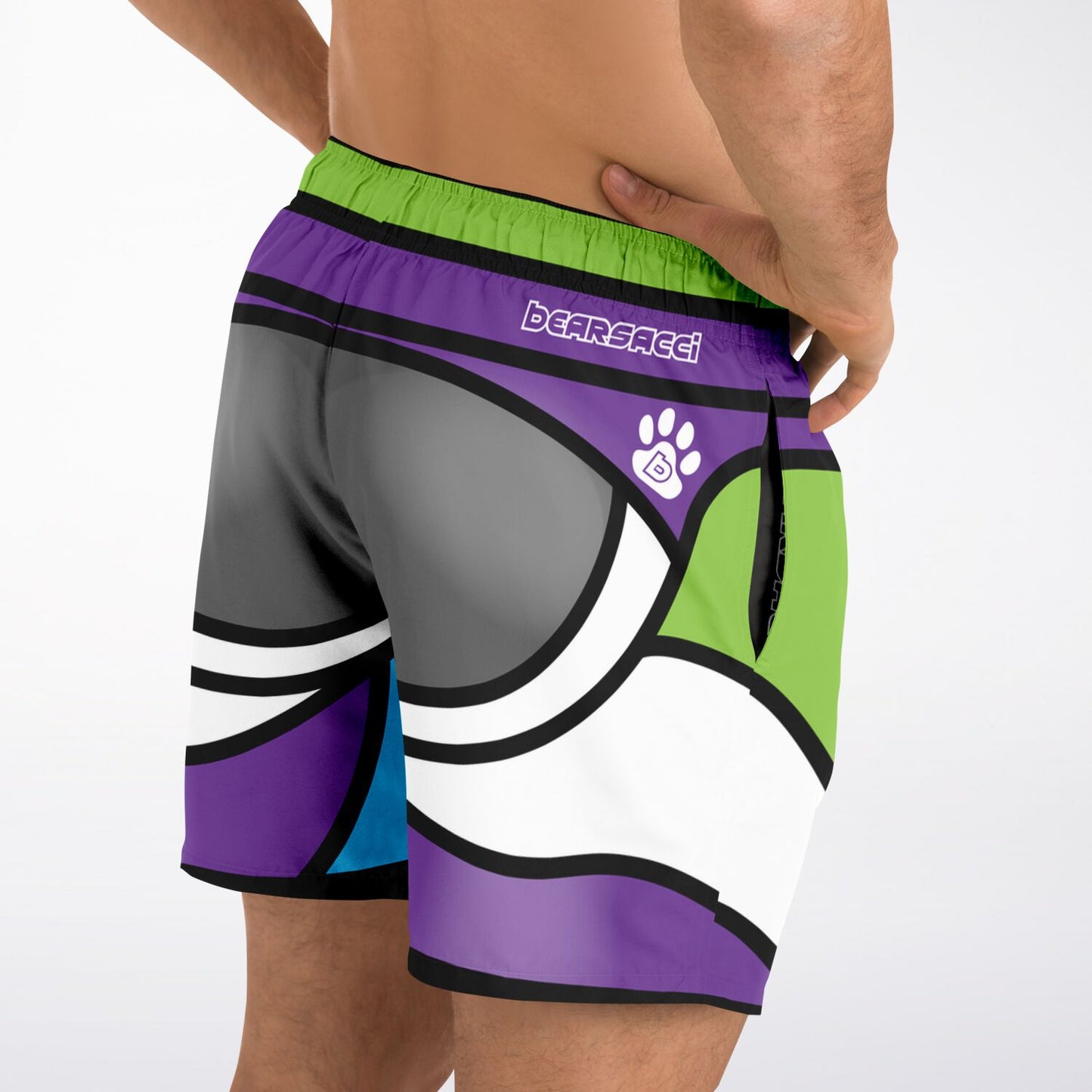 Zeus Riptide (Space Ranger Edition) │ Trompe L'Oeil Swim Trunks