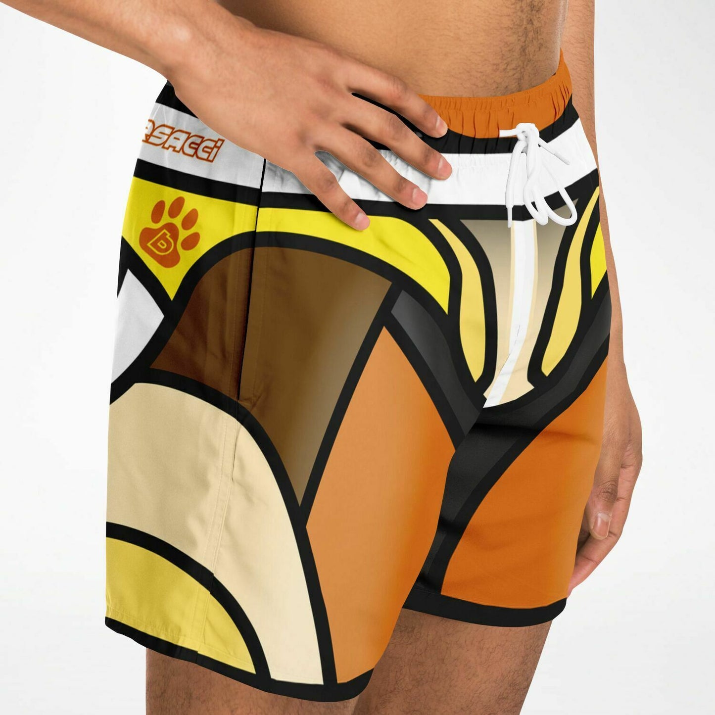 Zeus Riptide (Bear Pride Edition) │ Trompe L'Oeil Swim Trunks