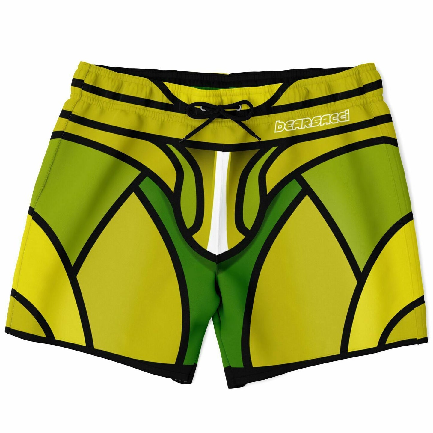 Zeus Riptide (Green) │ Trompe L'Oeil Swim Trunks