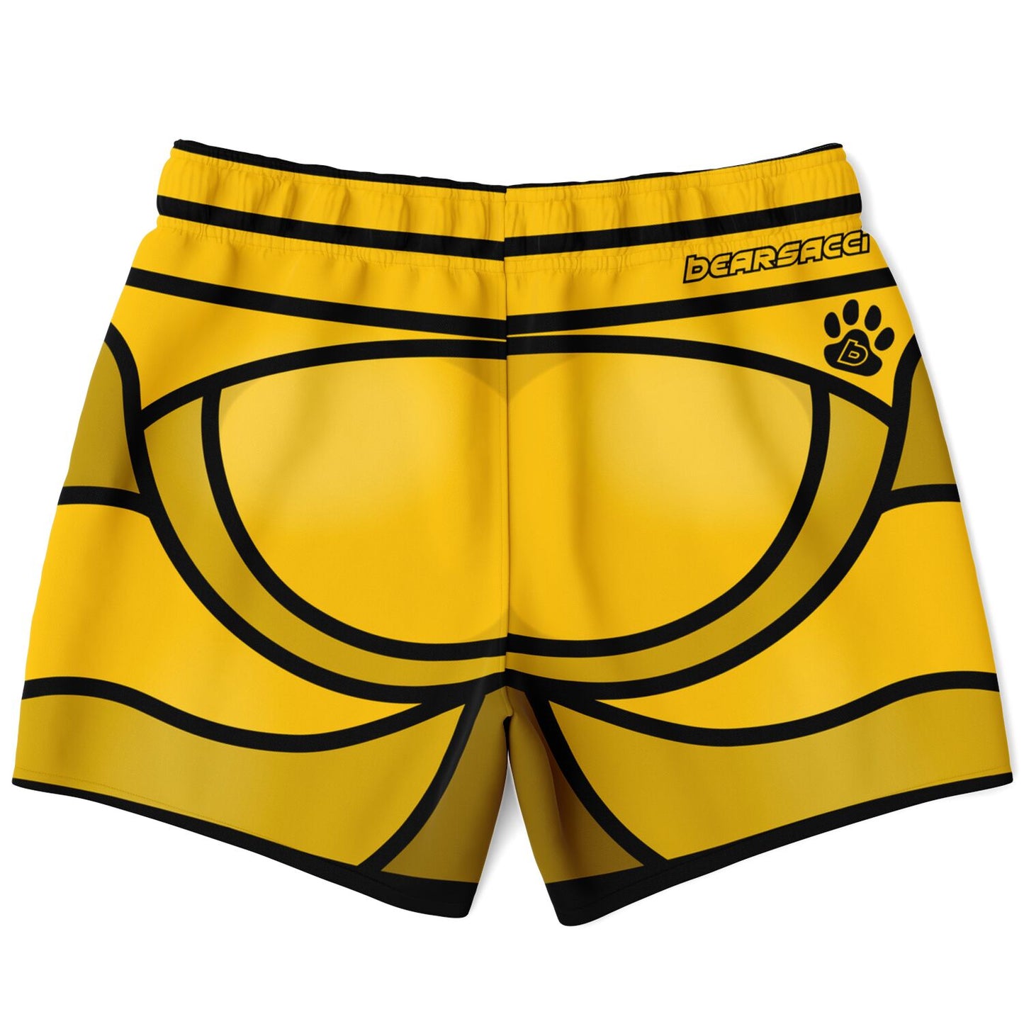 Zeus Riptide (Yellow) │ Trompe L'Oeil Swim Trunks