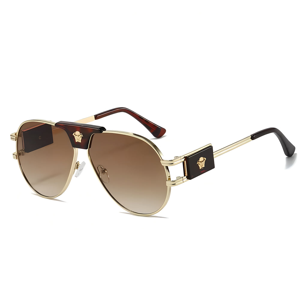 Fake Designer™: Medusa Pilot │ Luxury Aviator Sunglasses